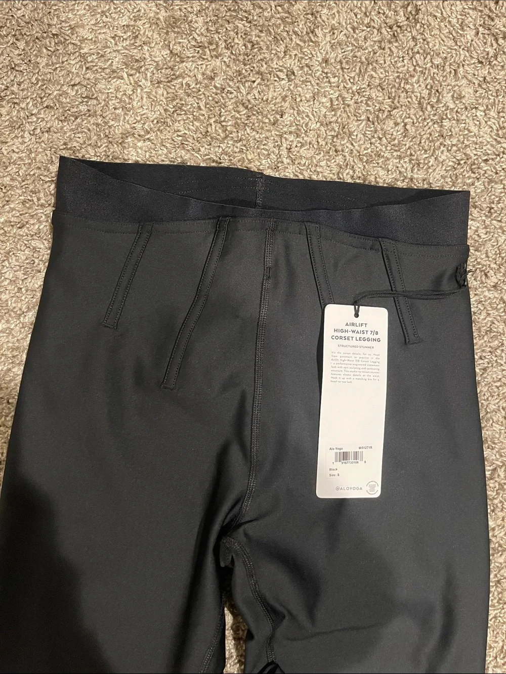 NWT ALO airlift high waist 7/8 corset legging SZ S